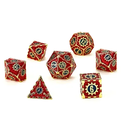 Solid Metal Cogcraft Dice Set - Casino