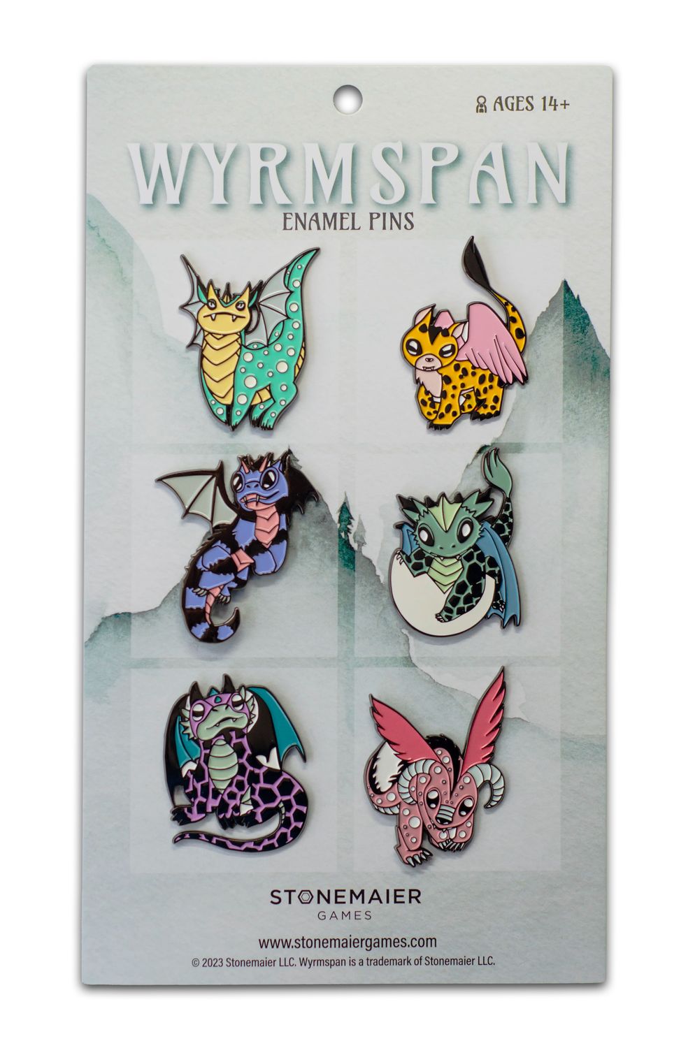 Wyrmspan Enamel Pins