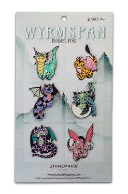 Wyrmspan Enamel Pins
