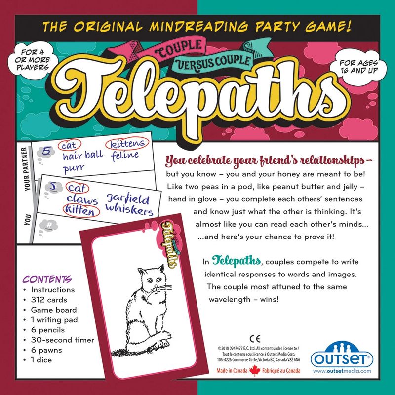 Telepaths: Couple Vs Couple Board Game