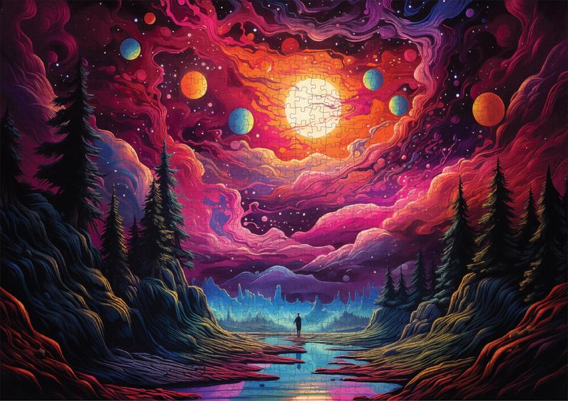 Cosmic Canvas Classic Jigsaw Puzzle 1000PC