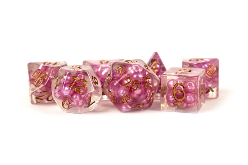 Pearl Resin  Poly Dice Set