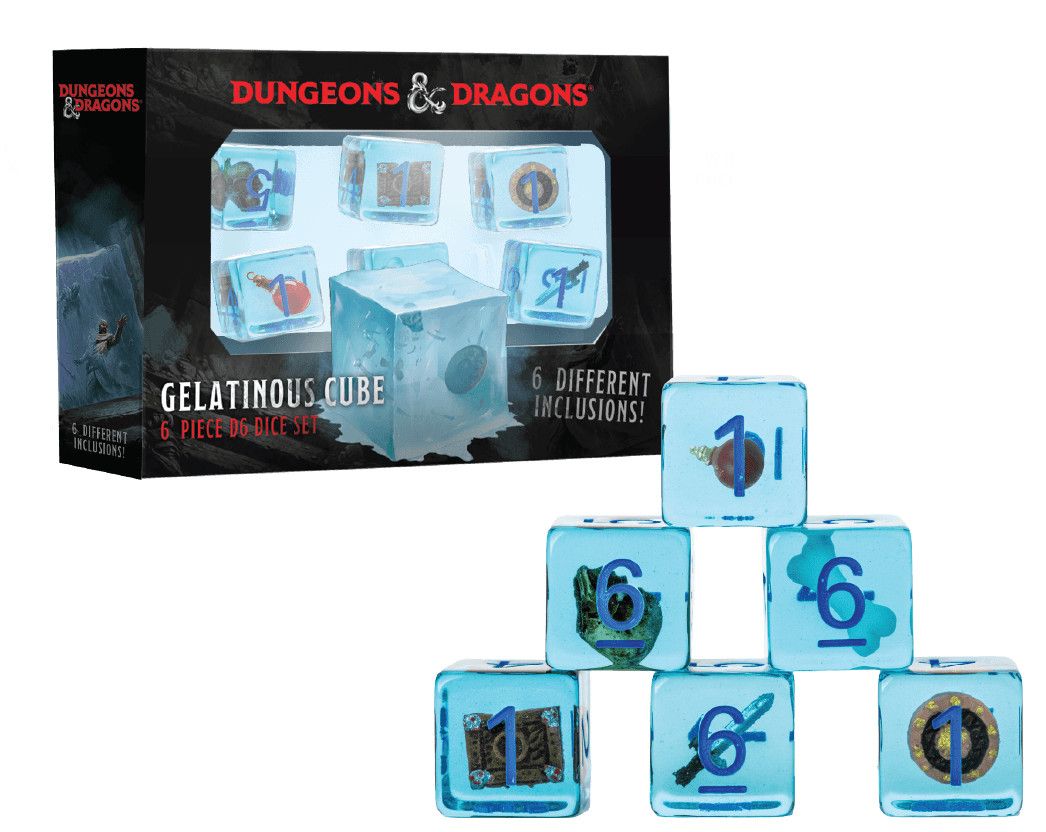 D&amp;D Gelatinous Cube D6-Pack dice