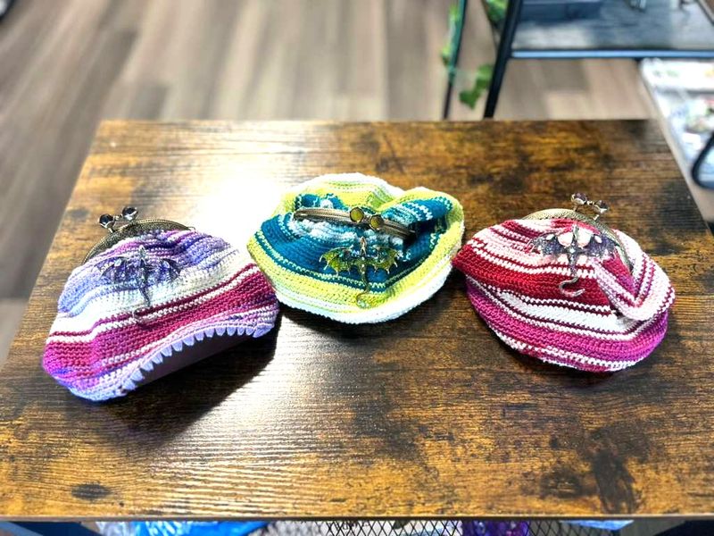 Dragon Dice Bags -with mystery dice set and dragon brooch