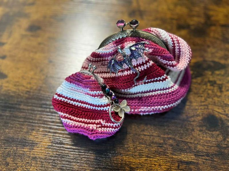 Wyrmling  Dice Bag-with beaded charm