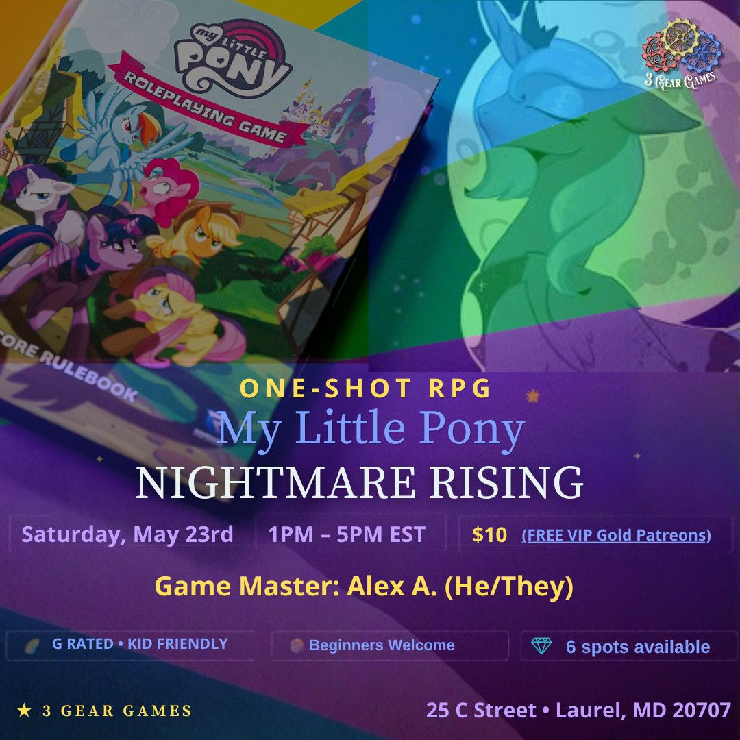 My Little Pony: NIGHTMARE RISING One-Shot RPG