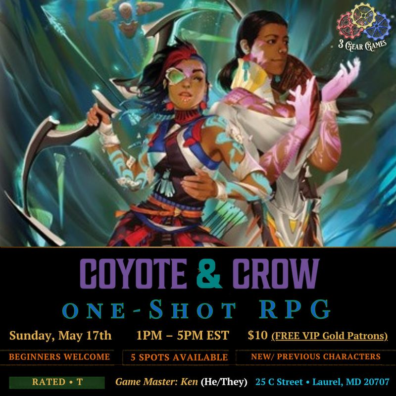 Coyote and Crow: Thii Daan Power Plant One-Shot RPG
