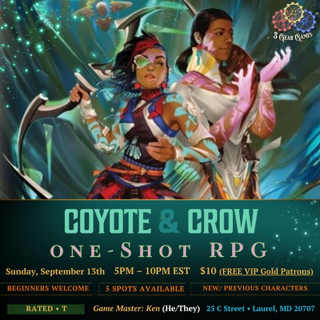 Coyote and Crow: One-Shot RPG