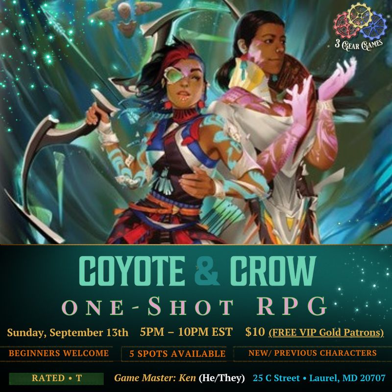 Coyote and Crow: One-Shot RPG