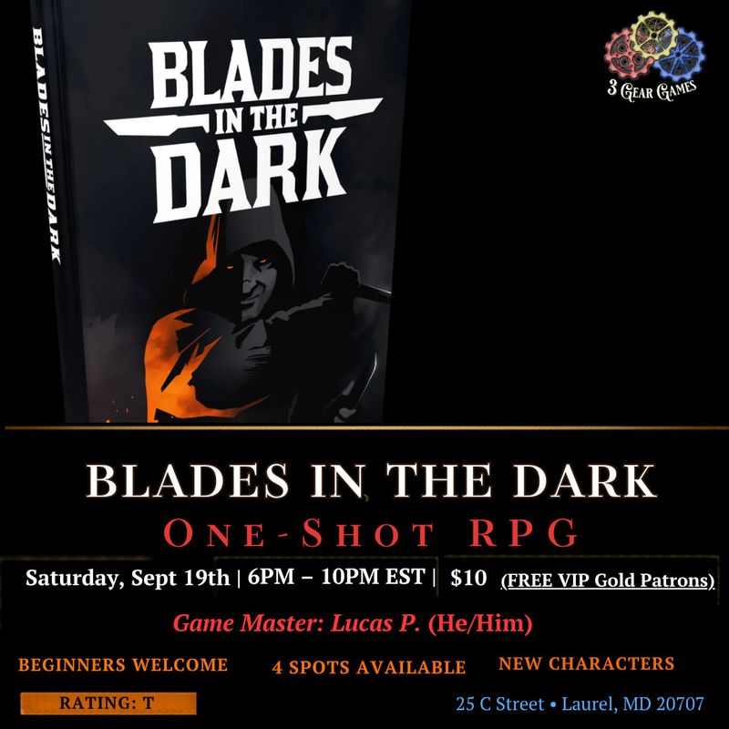 Blades in the Dark One-Shot RPG