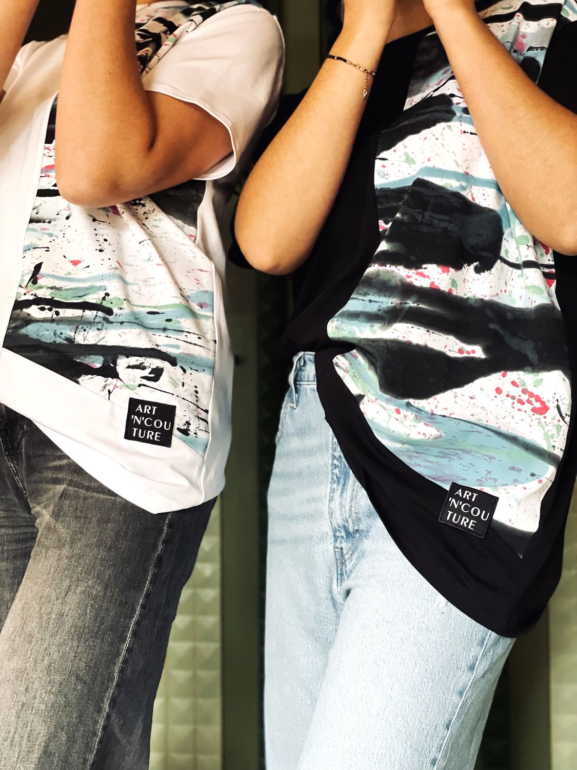 ACTIONPAINTING T-SHIRT, unisex (black or white)