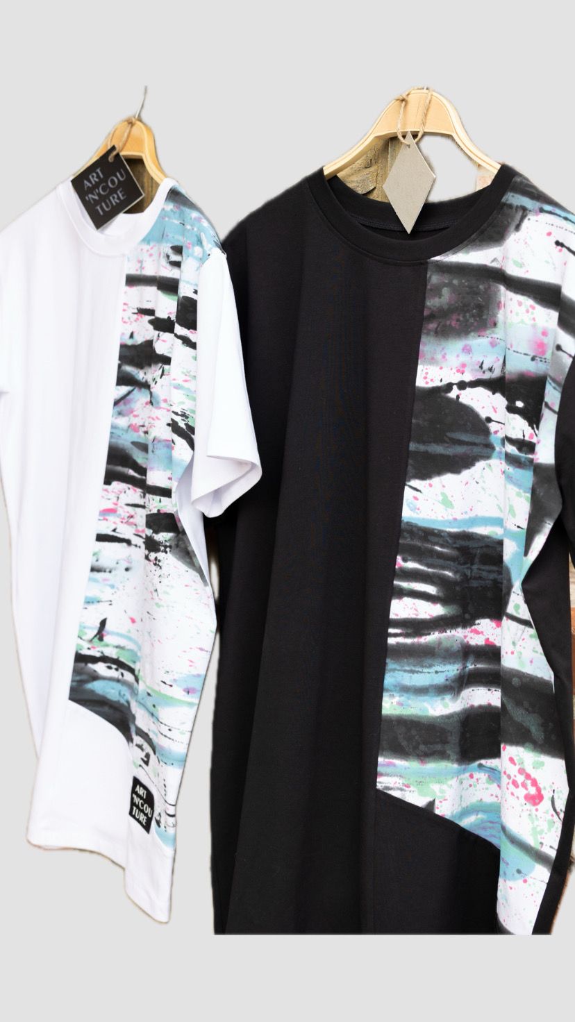 ACTIONPAINTING T-SHIRT, unisex (black or white)