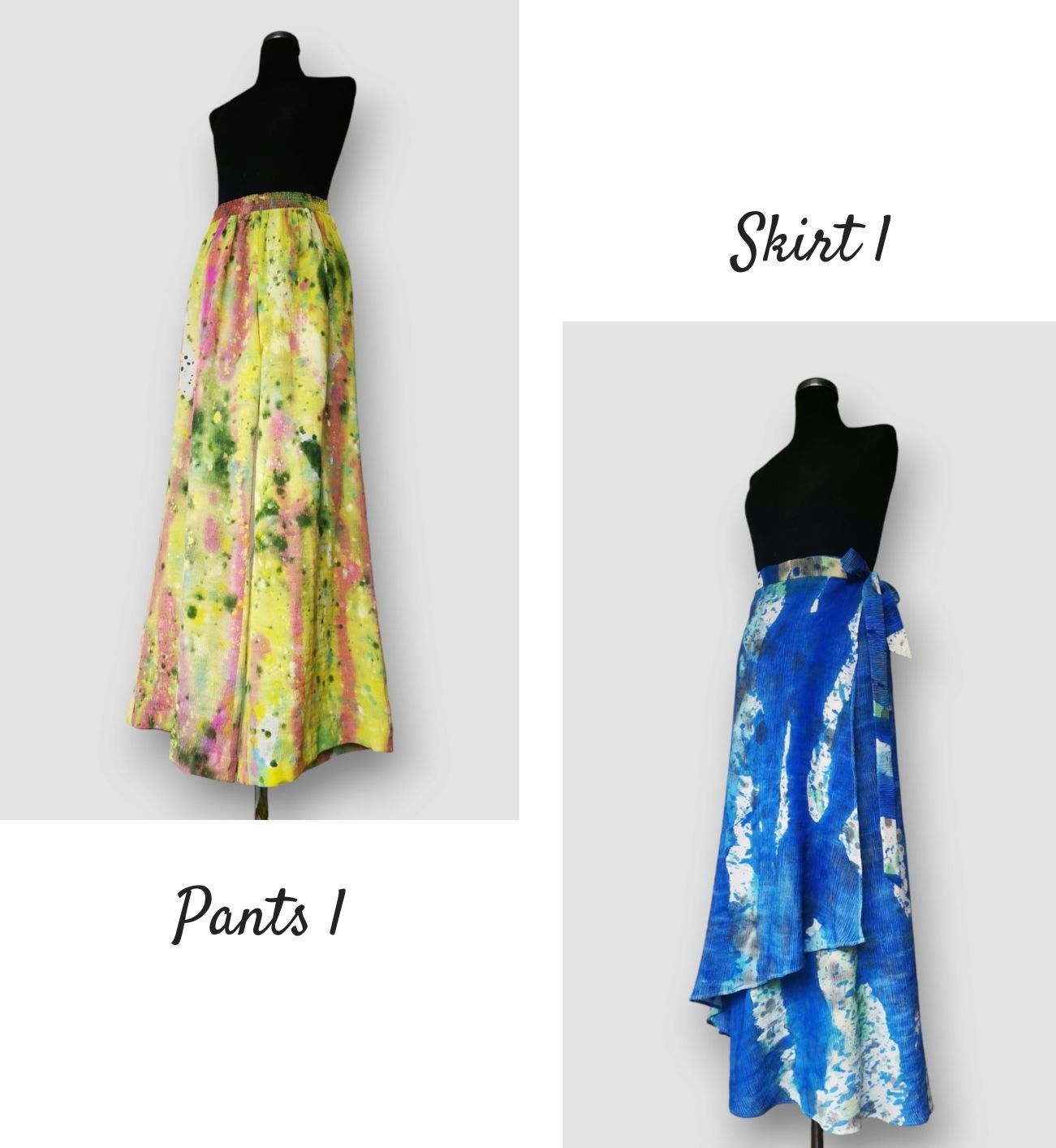 ACTIONPAINTING PANTS I, SKIRT I