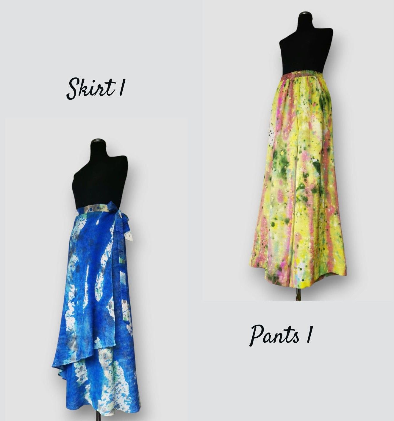 ACTIONPAINTING PANTS I, SKIRT I