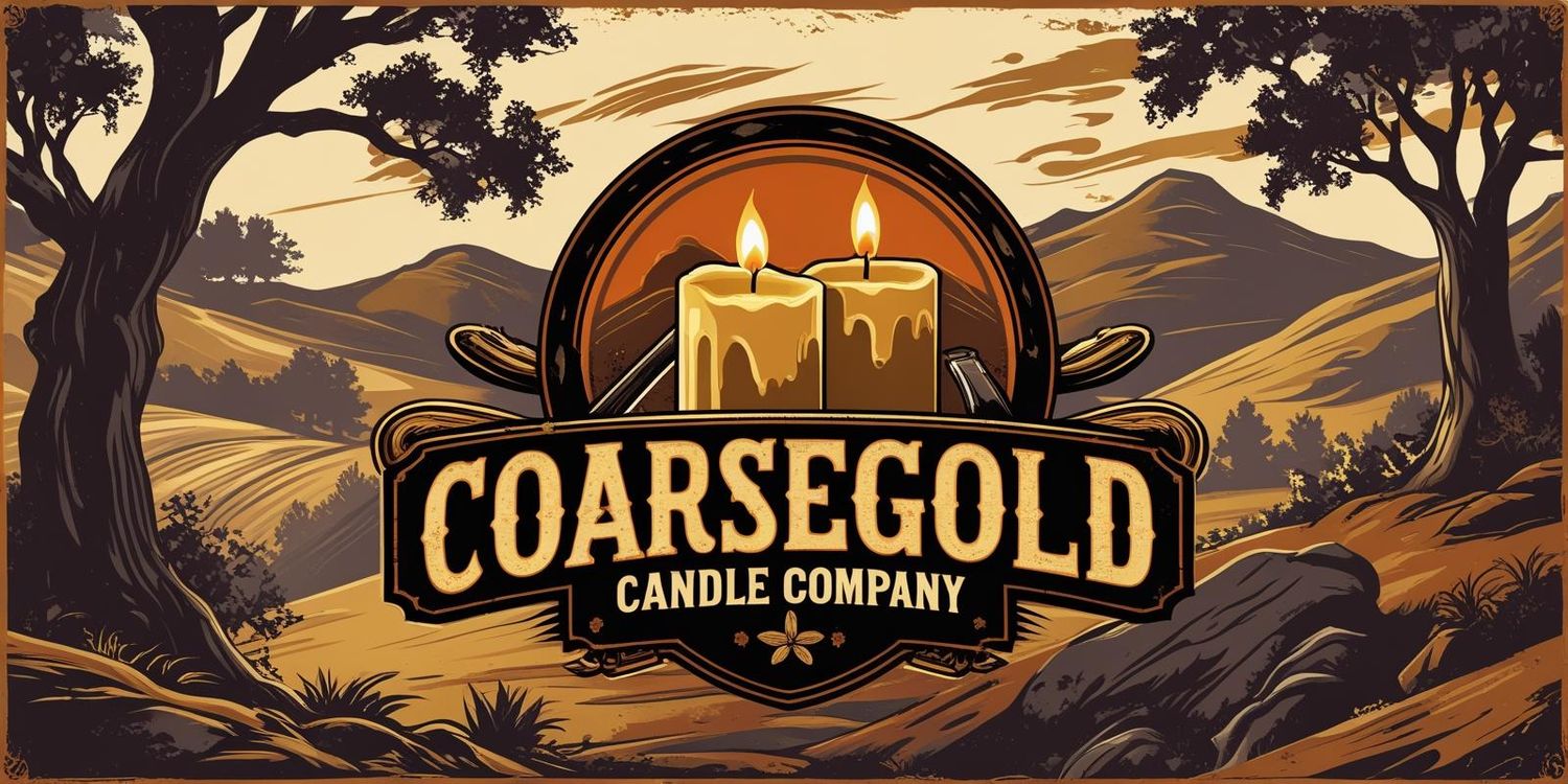 Coarsegold Candle Co. Soy Wax Candles, Clean Burning, Natural Fragrance, Hand Poured - 6 Ounce