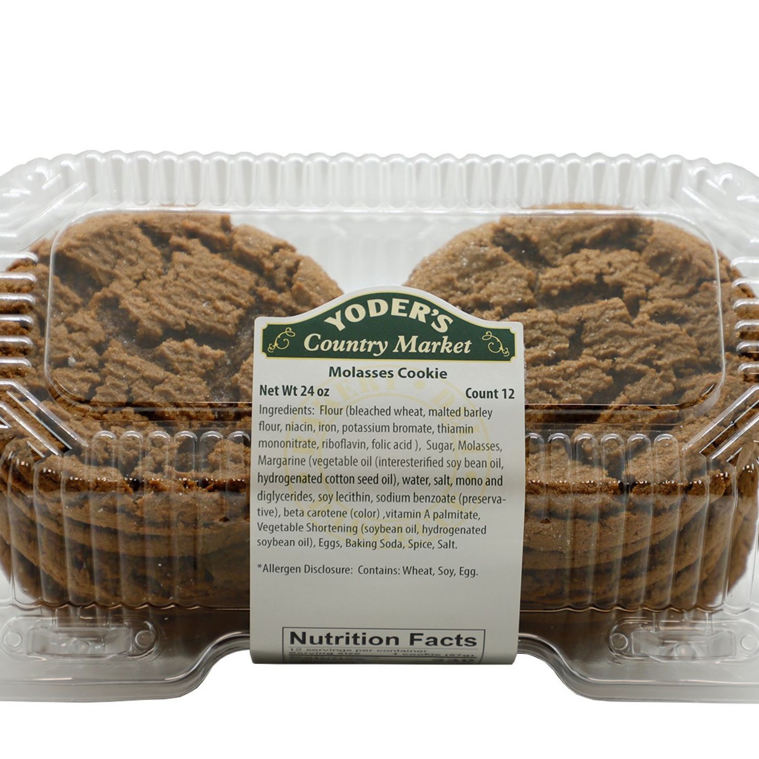 Yoder's Molasses Cookies 24oz 12ct