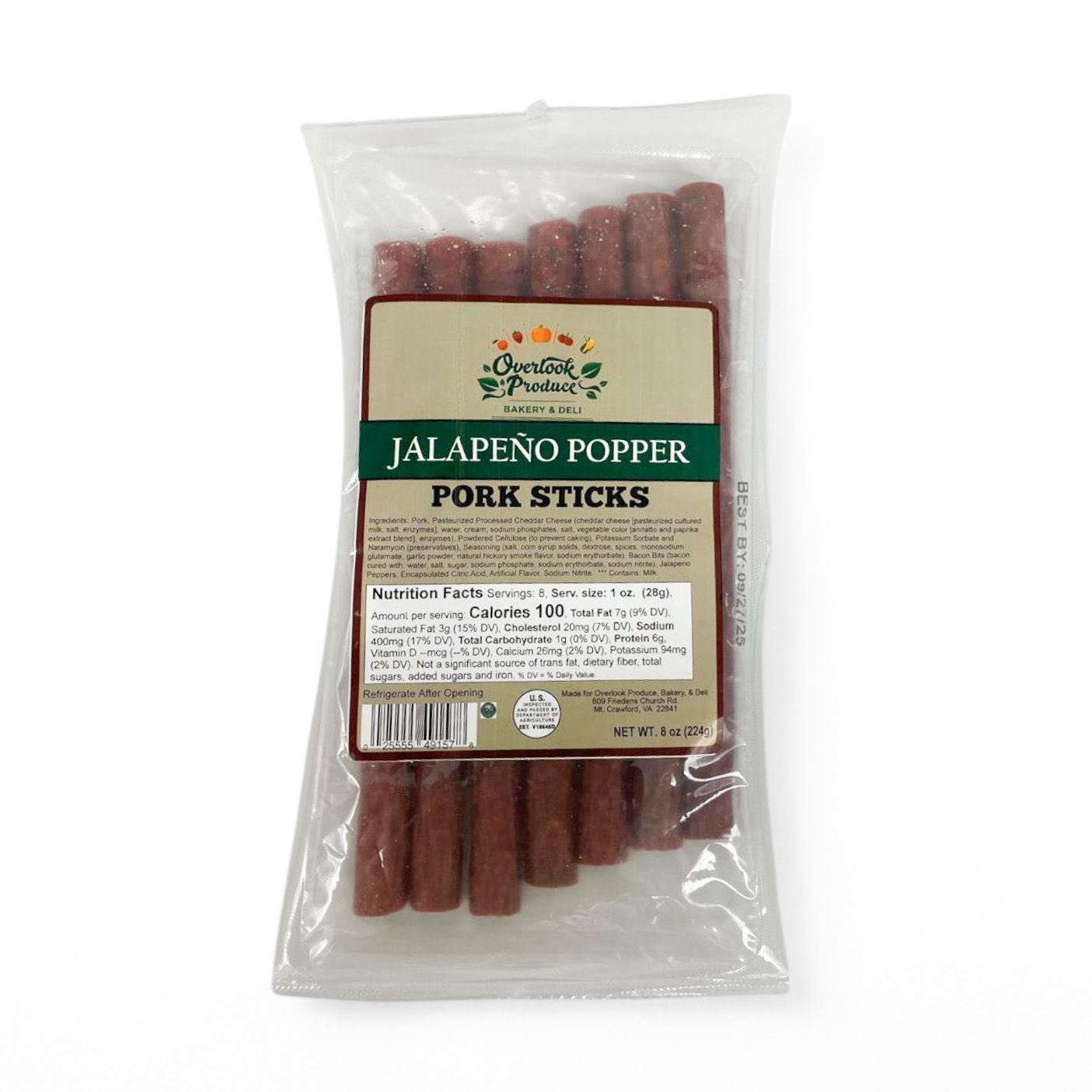 Jalapeno PopperPork Sticks 8oz