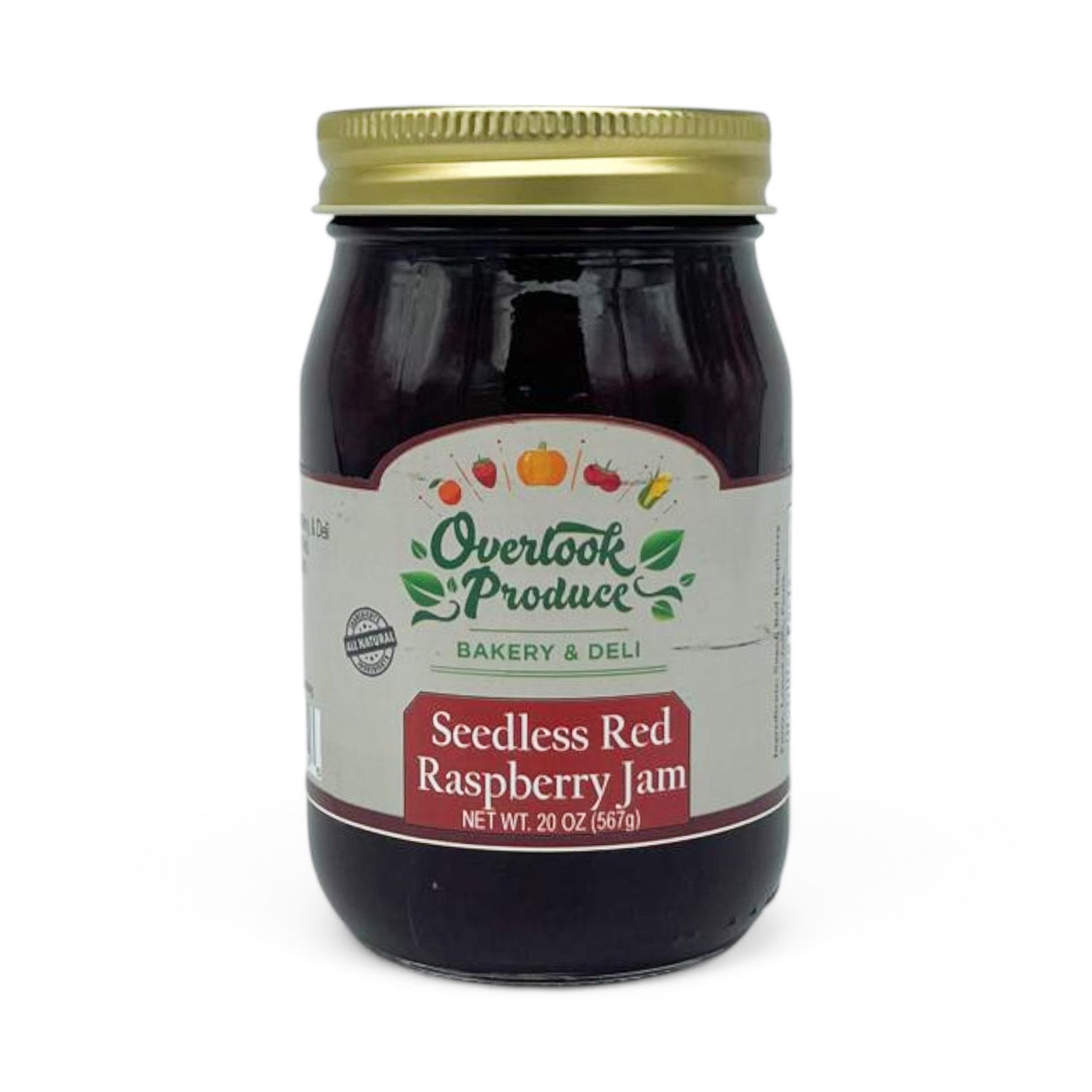 Seedless Red Raspberry Jam 20oz