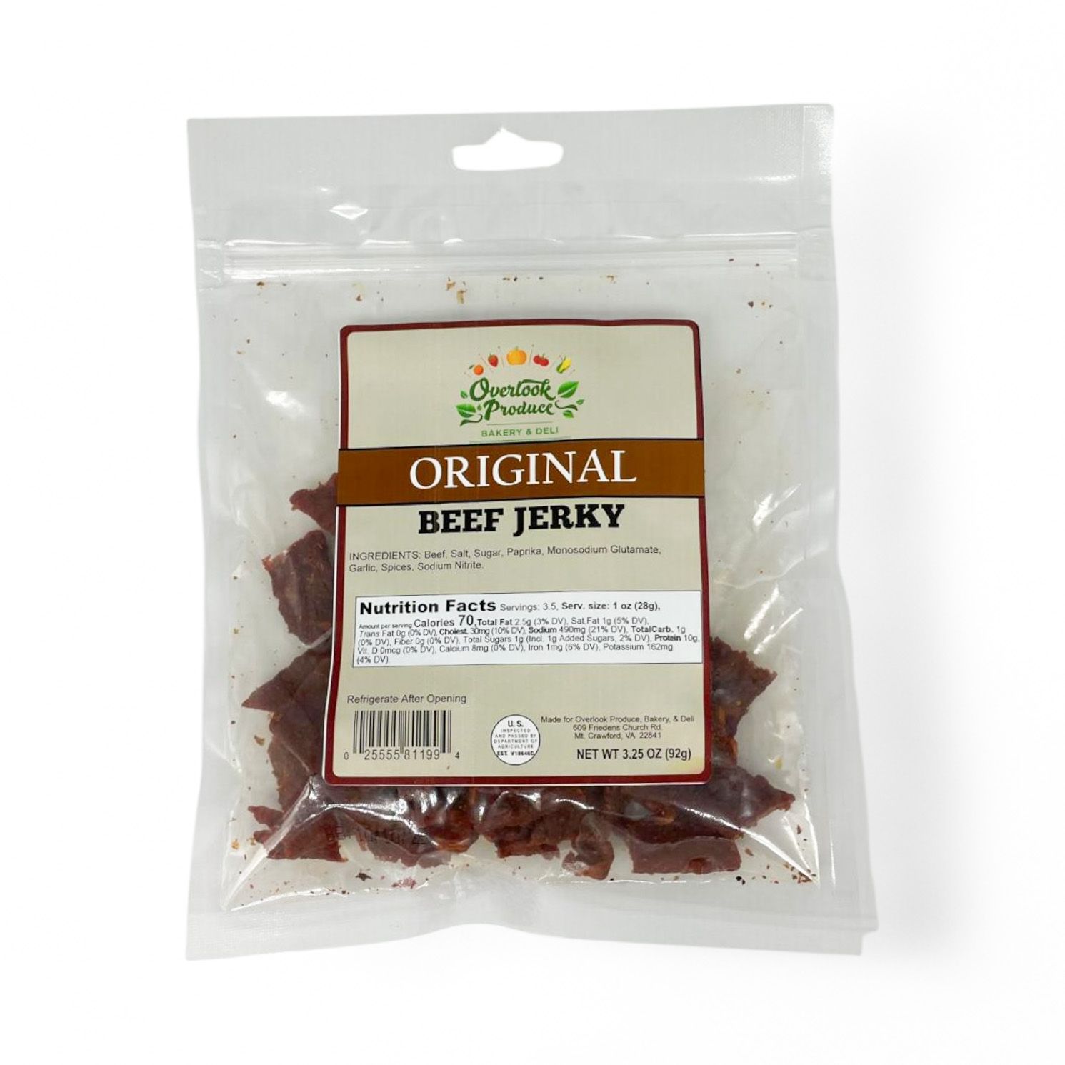 Original Beef Jerky 3.25oz