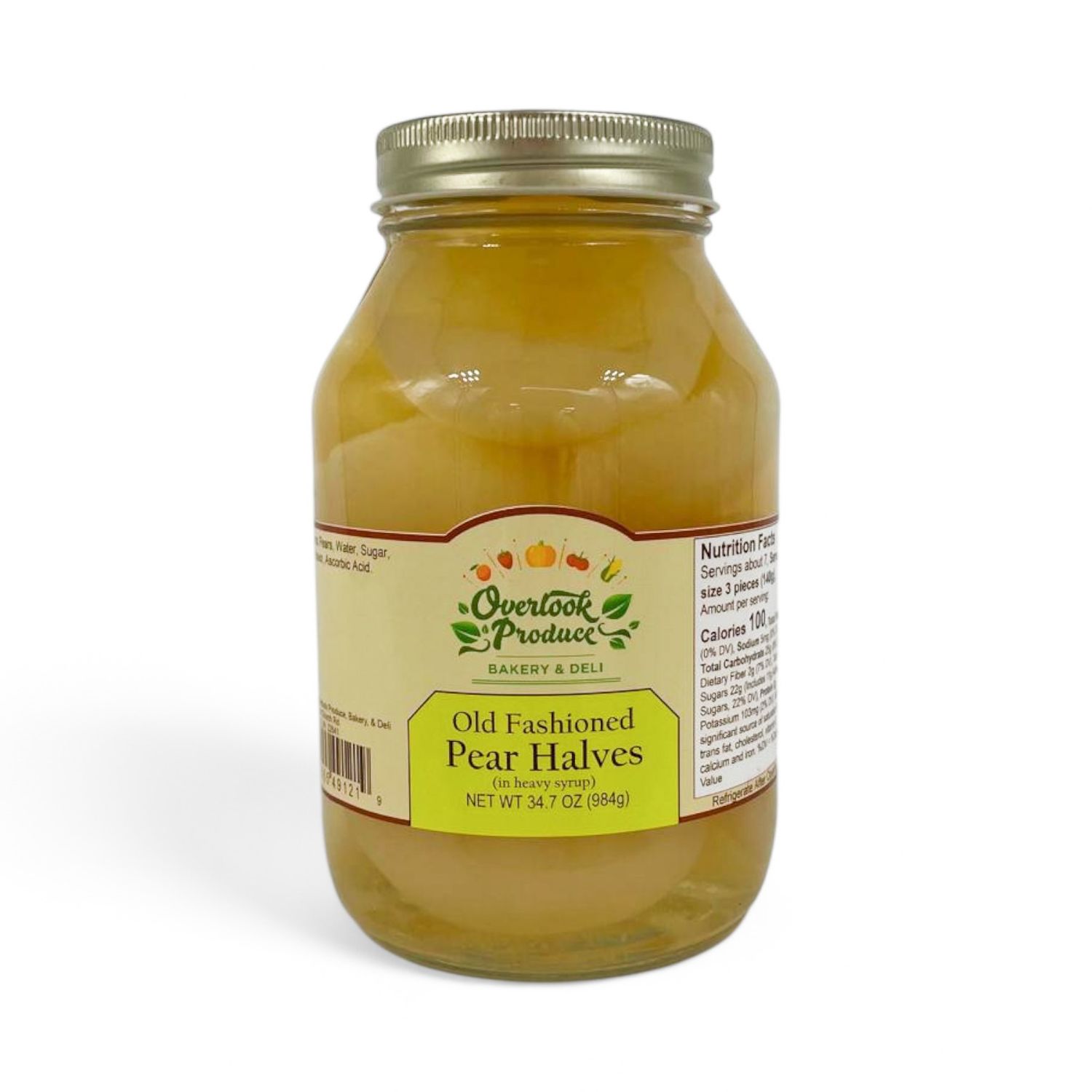 Old Fashioned Pear Halves 34.7