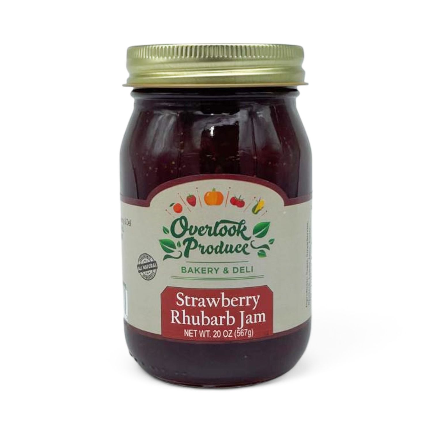 Strawberry Rhubarb Jam 20oz