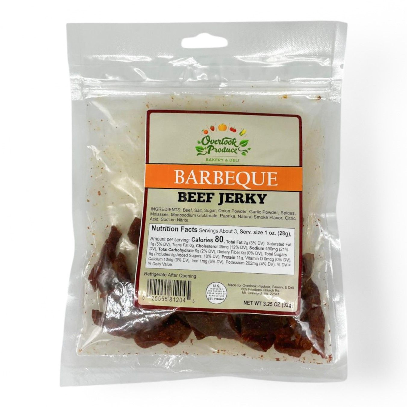 Barbeque Beef Jerky 3.25 oz