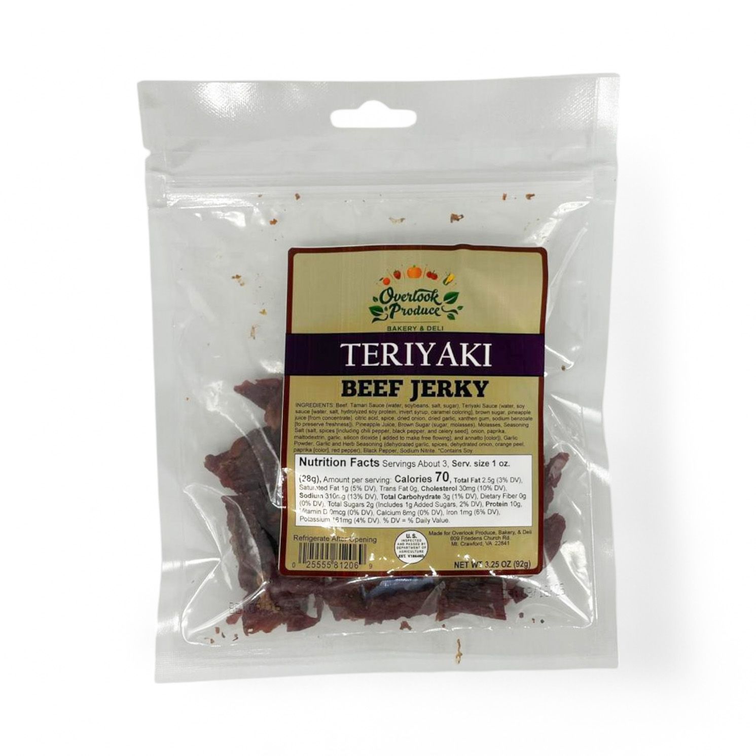 Teriyaki Beef Jerky 3.25oz