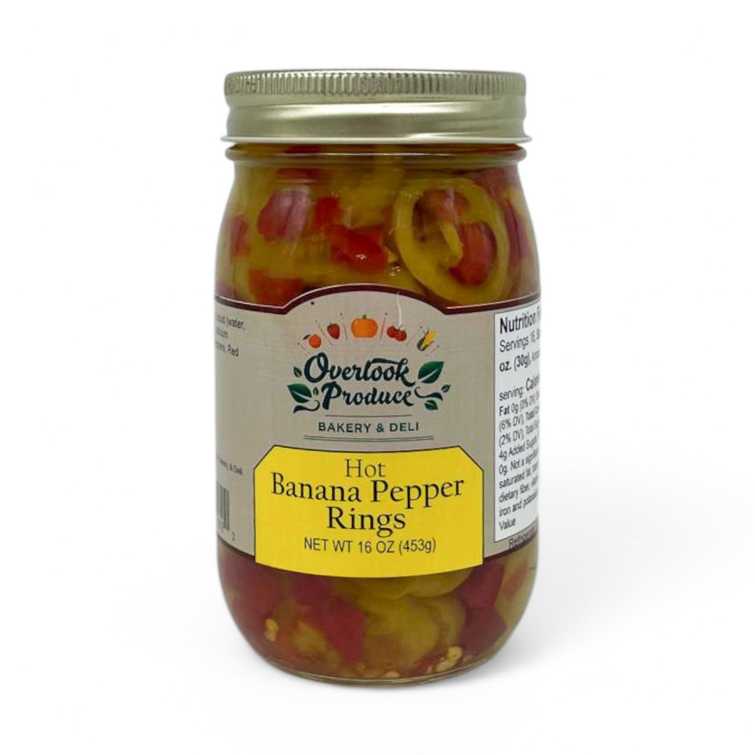 Hot Banana Pepper Rings 16oz