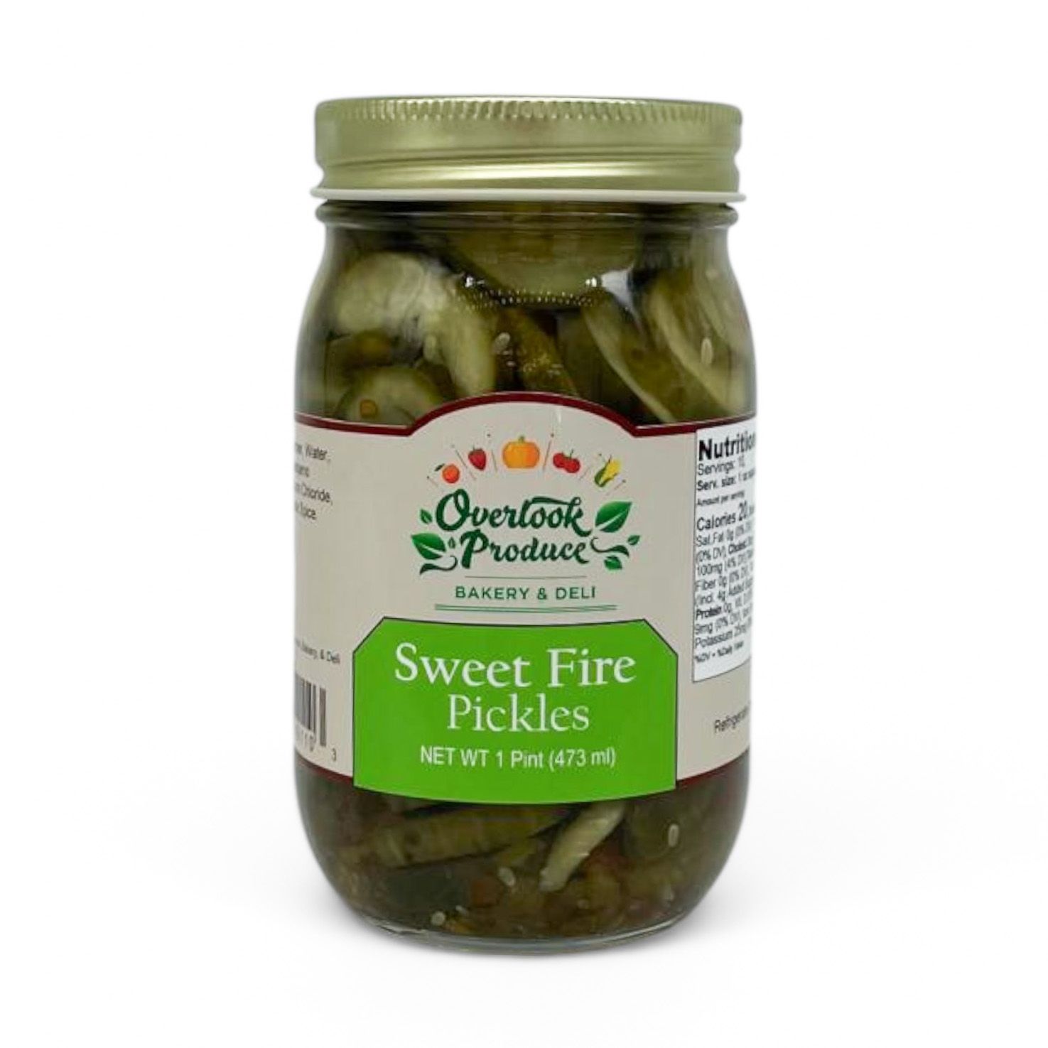 Sweet Fire Pickles 1 Pint