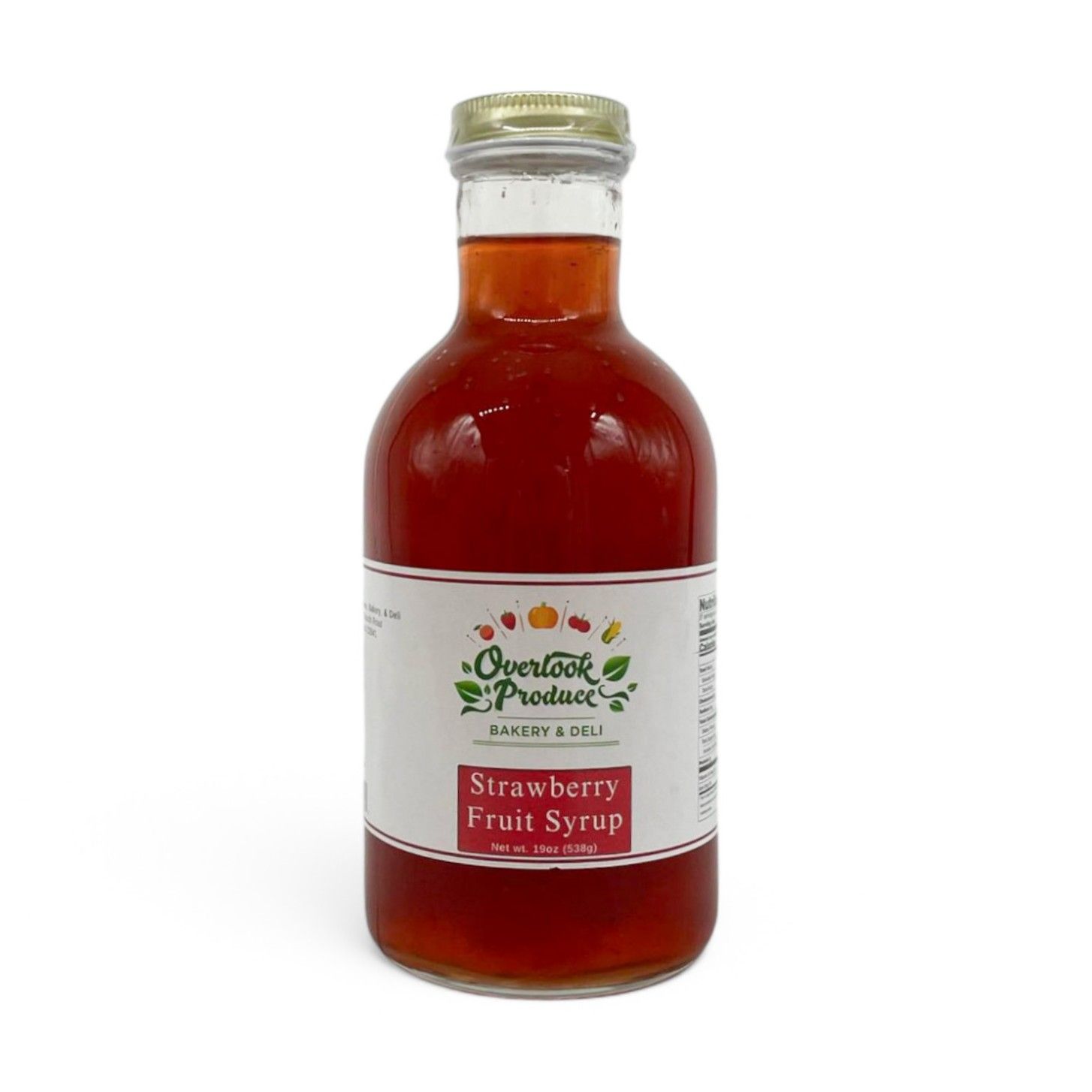 Strawberry Fruit Syrup 19oz
