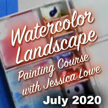 Online Watercolor Landscape Painting Course - JULY 2020