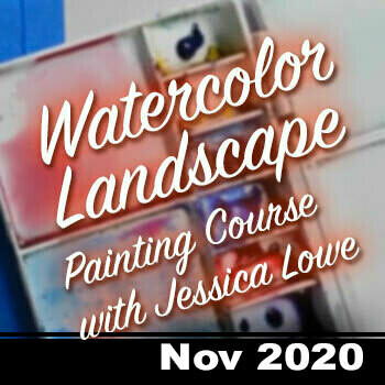 Online Watercolor Landscape Painting Course - NOV 2020