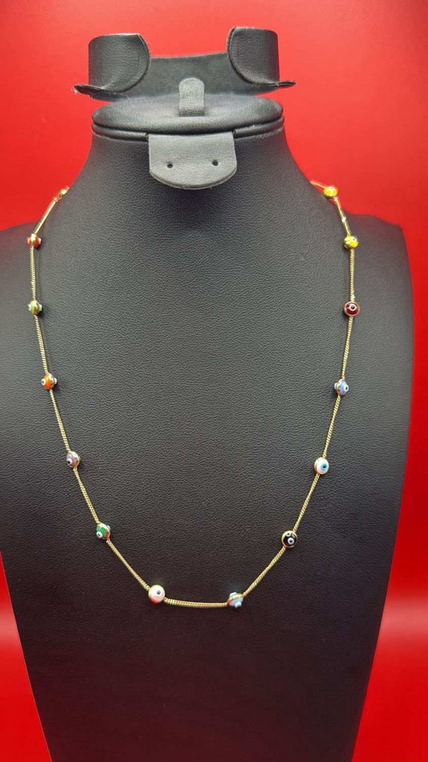 10k Evil Eye necklace