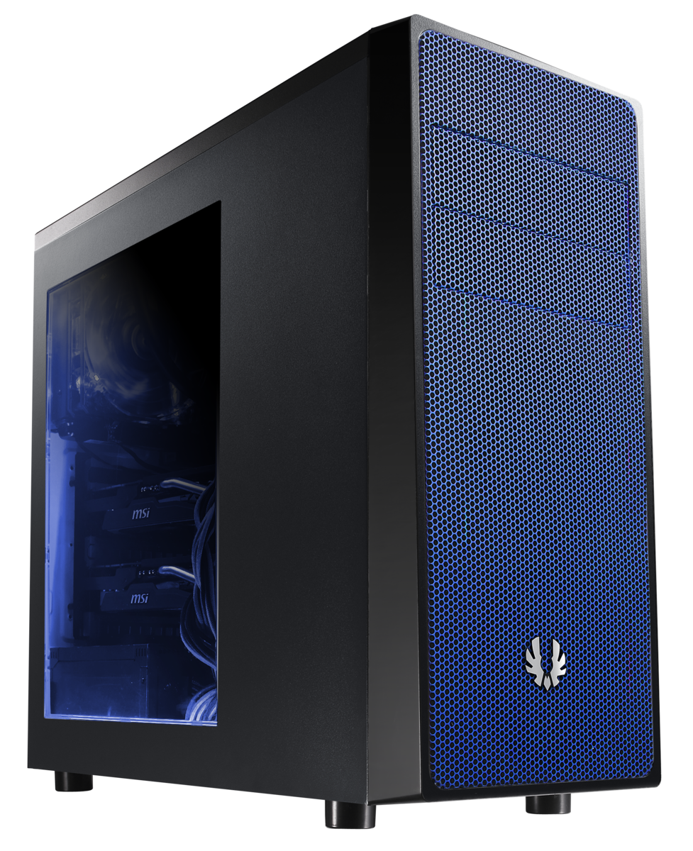 BitFenix BFC-NEO AMD Ryzen 1800X, Gehäuse Farbe: schwarz/blau