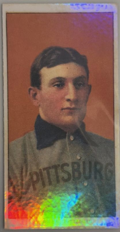1909 T206 Honus Wagner Trading Cards (Double-Sided Refractor) (Reprint w/Stamp)