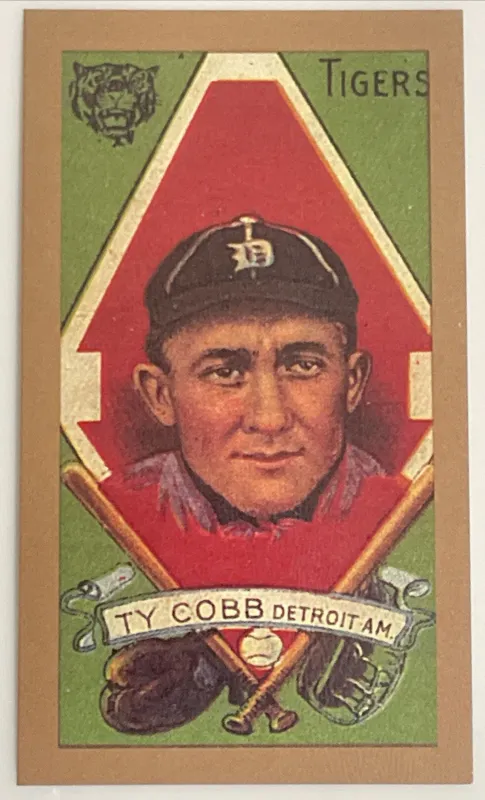 Ty Cobb T206 Gold Border Single Piedmont Card (Reprint)
