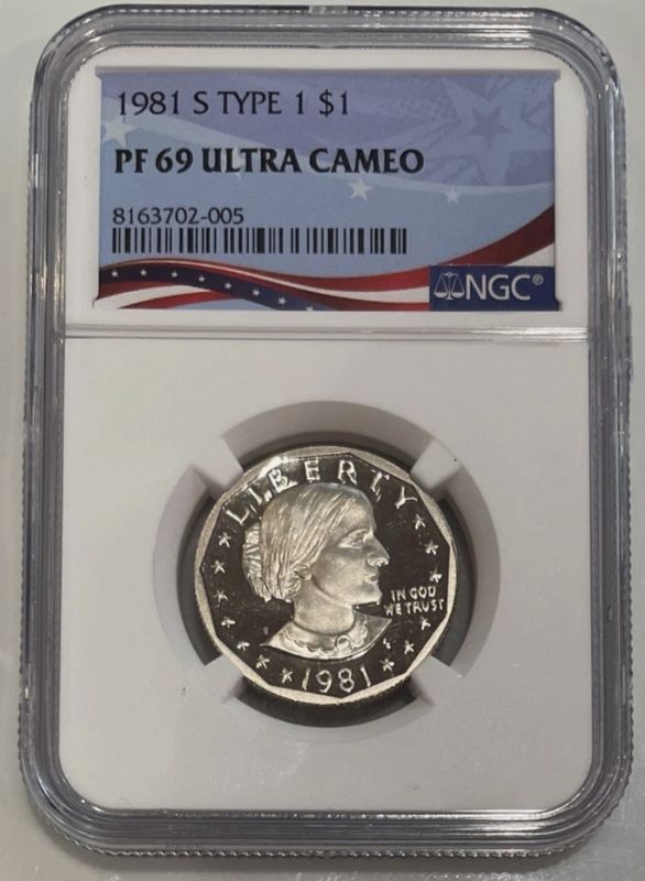 1981-S NGC Type 1 $1 (PF 69 Ultra Cameo)