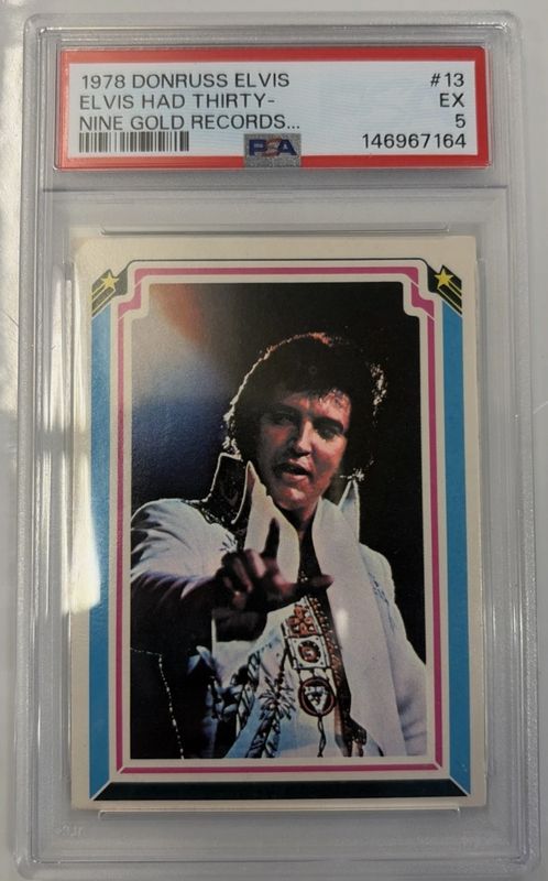 PSA 1979 Donruss Elvis - Elvis Had Thirty-Nine Gold Records (#13) (EX 5)