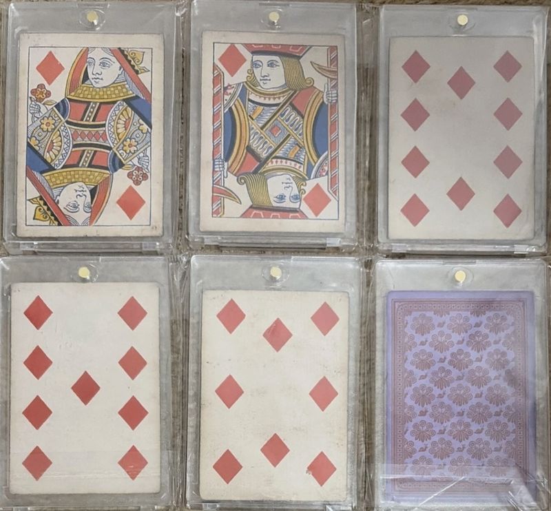 USA Civil War/Wild West 1860 Lucky Poker Hand Playing Cards (Straight Flush)