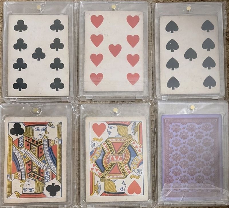 US Civil War/Wild West 1860 Lucky Poker Hand (Full House)