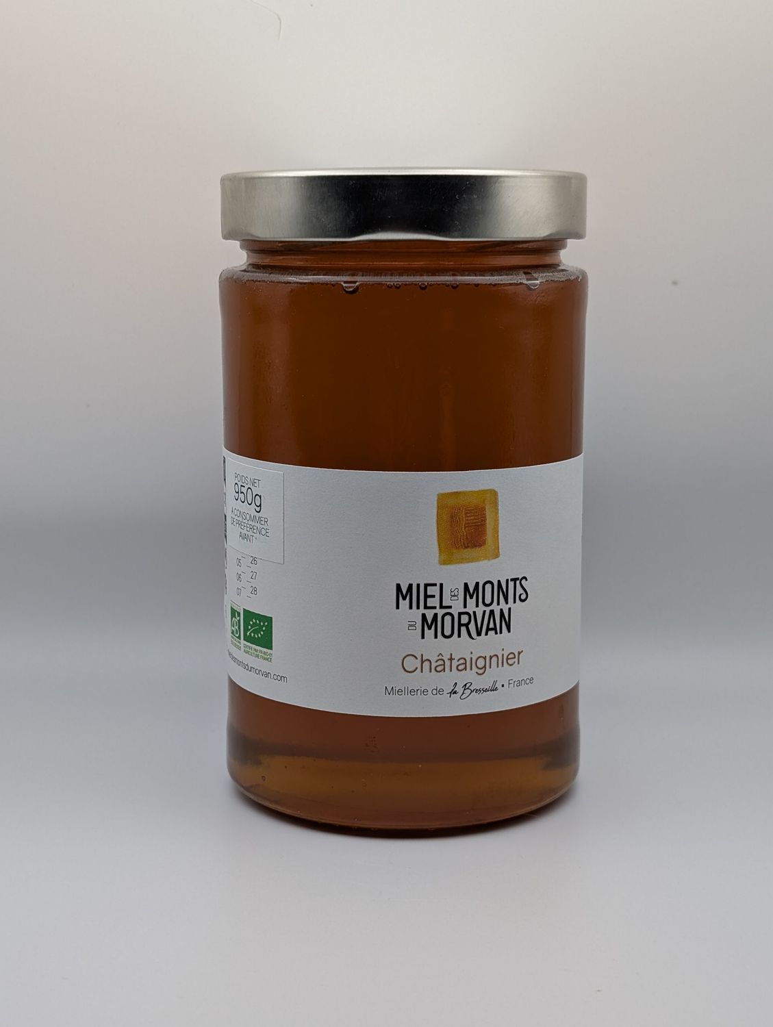 MIEL DE CHATAIGNIER BIO DU MORVAN 950G