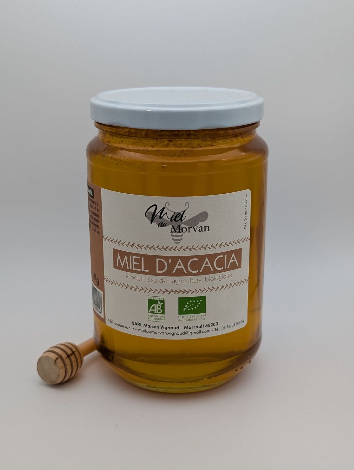 MIEL D'ACACIA BIO DU MORVAN 500G