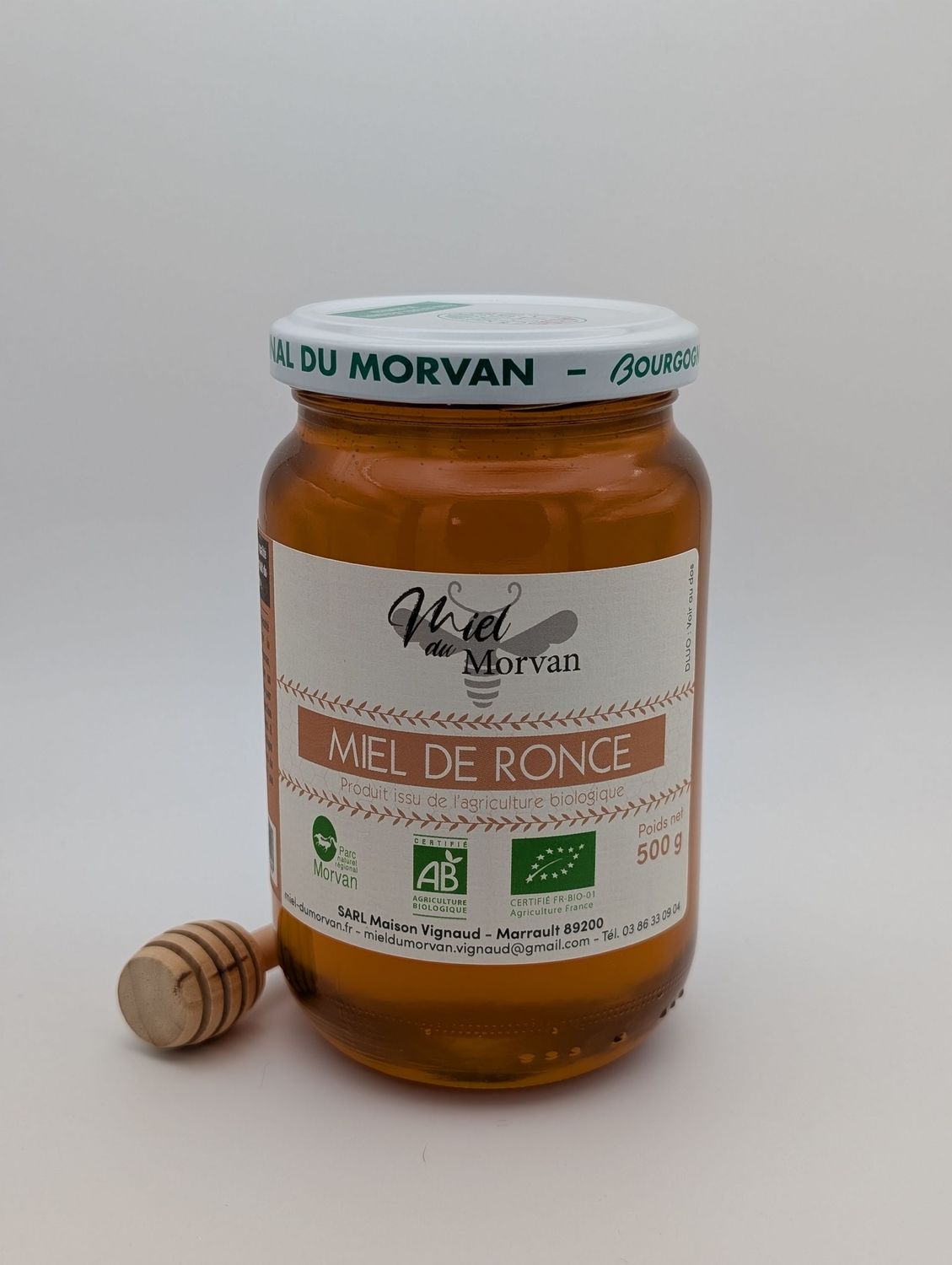 MIEL DE RONCES BIO DU MORVAN 500G MIEL DE RONCES BIO DU MORVAN 500G