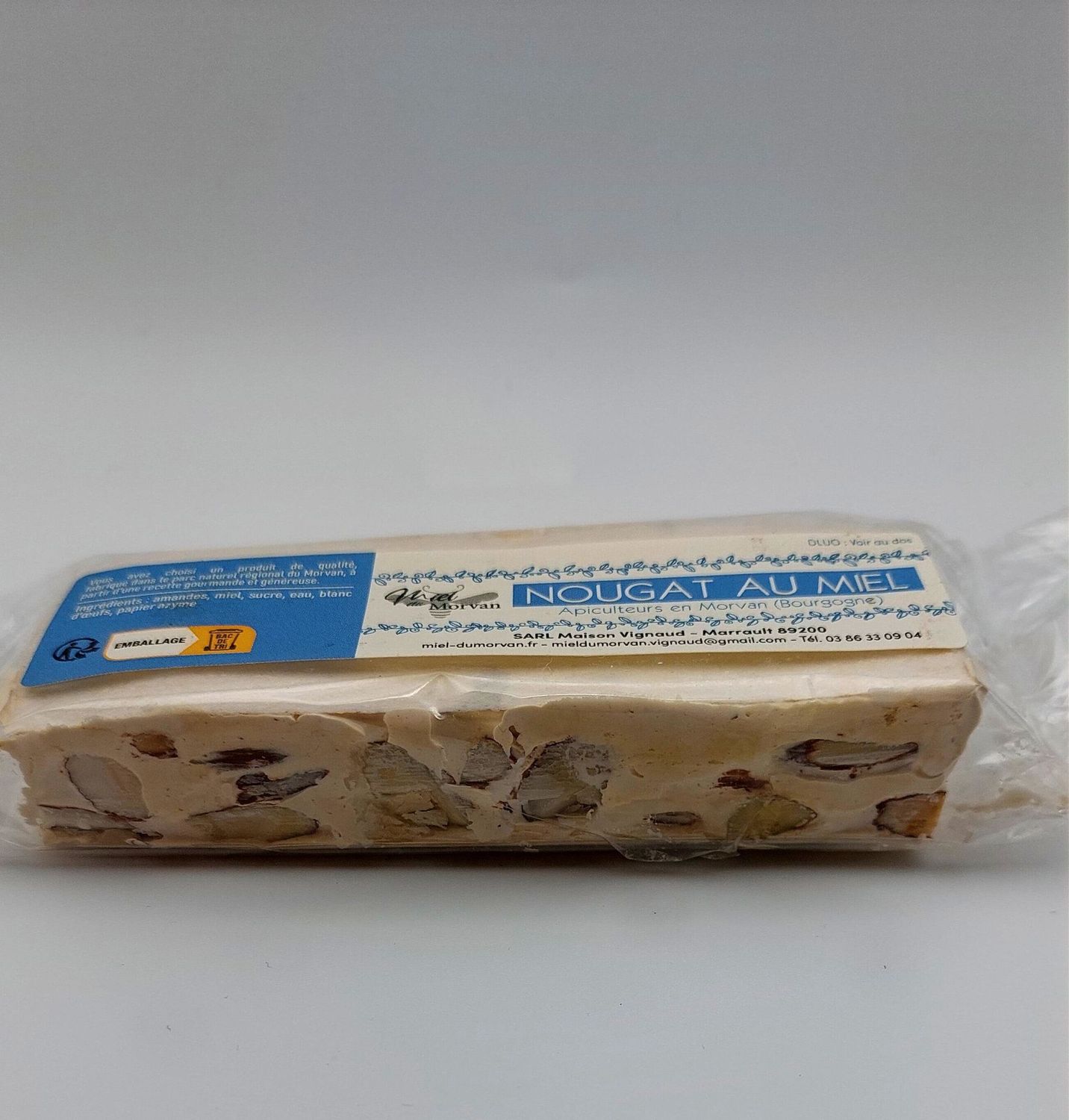 NOUGAT DUR AU MIEL DU MORVAN 100G NOUGAT DUR AU MIEL DU MORVAN 100G