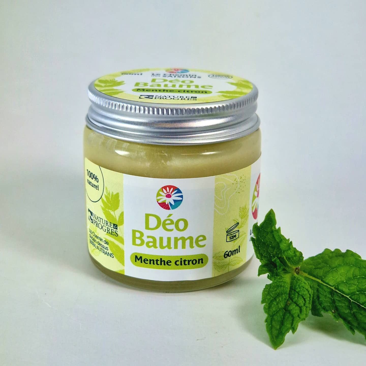 DEO BAUME MENTHE-CITRON BIO DU VERCORS 60ml DEO BAUME MENTHE-CITRON BIO DU VERCORS 60ml