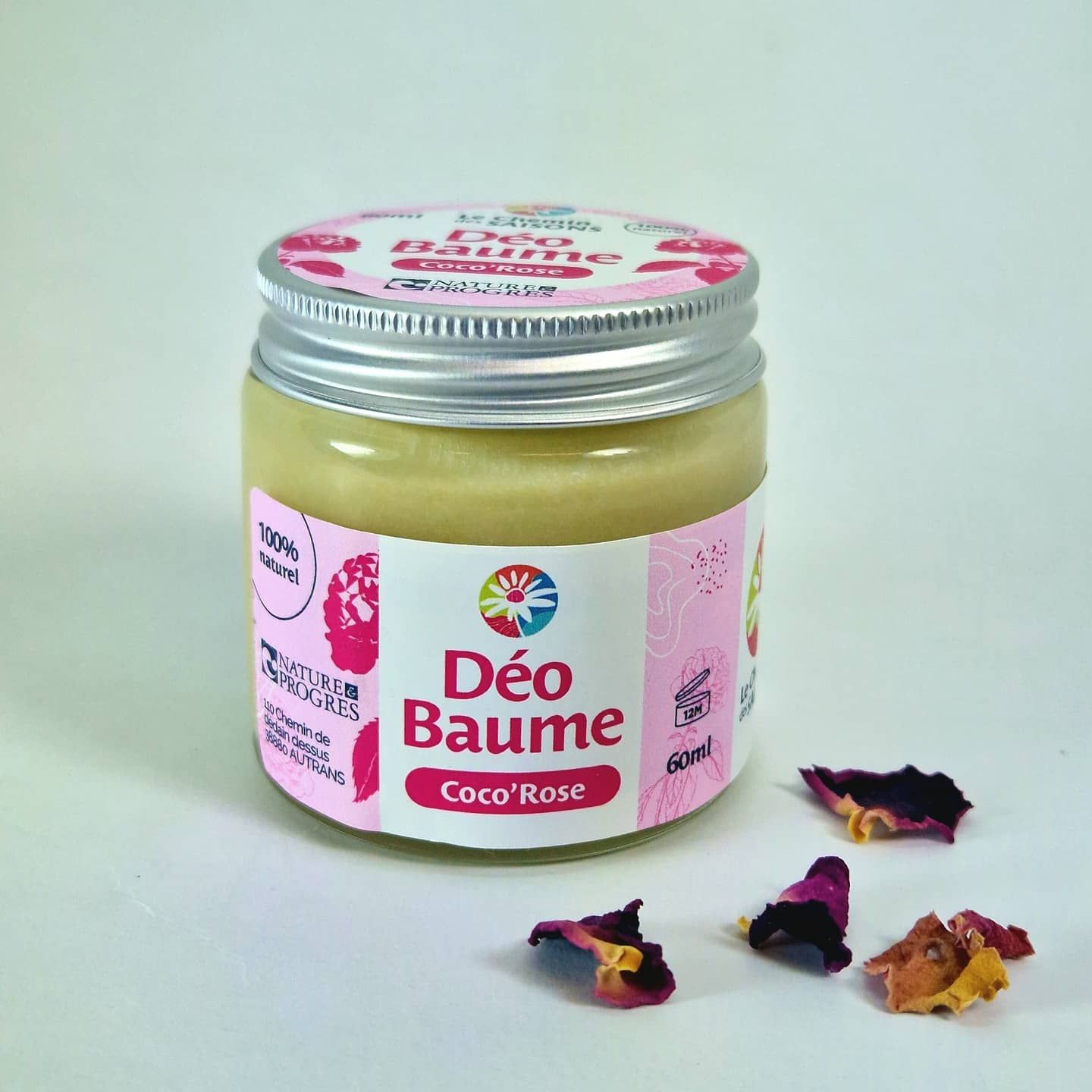 DEO BAUME COCO' ROSE BIO DU VERCORS 60ml DEO BAUME COCO' ROSE BIO DU VERCORS 60ml