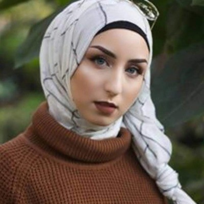 Plaid Voile Hijab