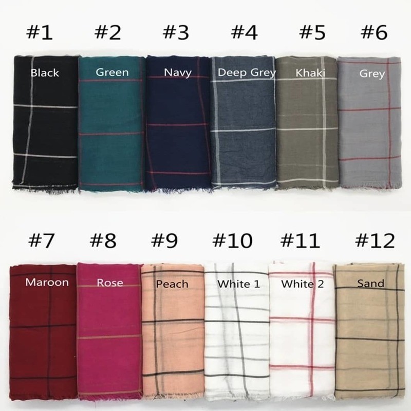 Plaid Voile Hijab