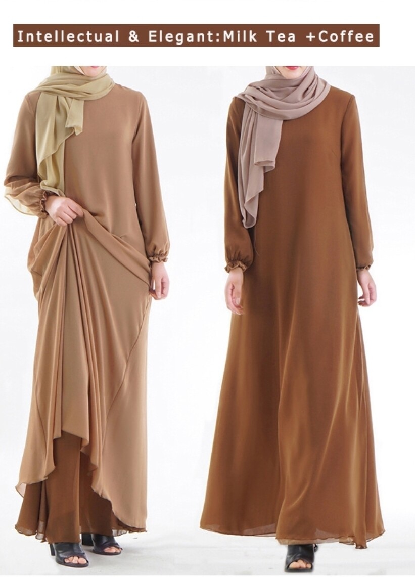 Reversible Chiffon abaya