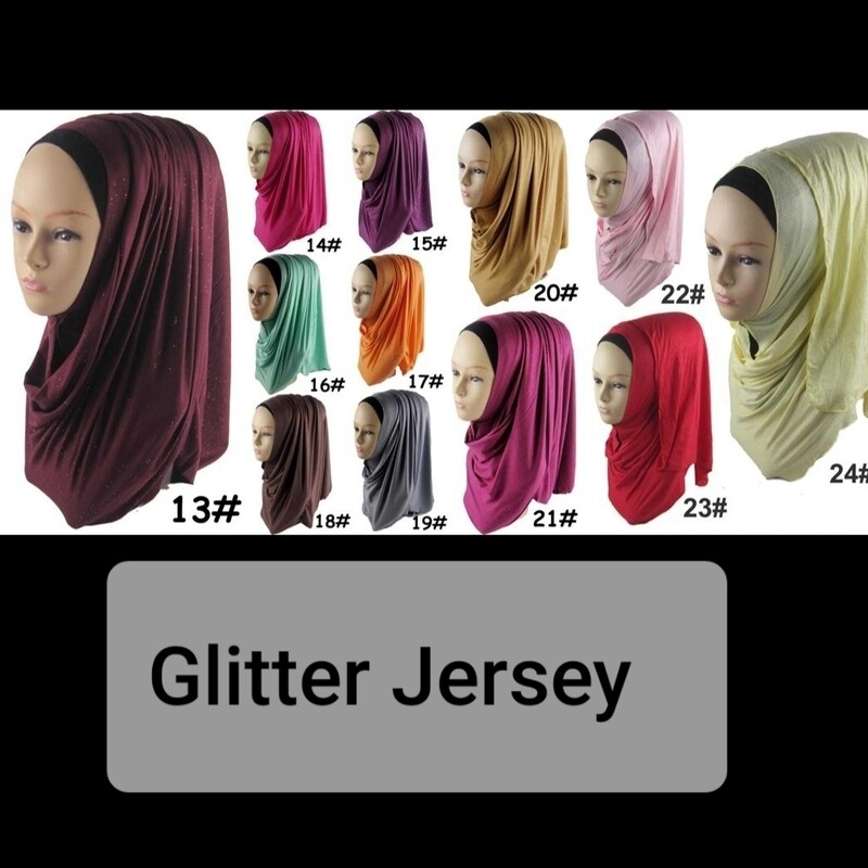 Glitter Jersey Hijab